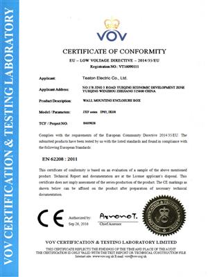 CE Issued by VOV